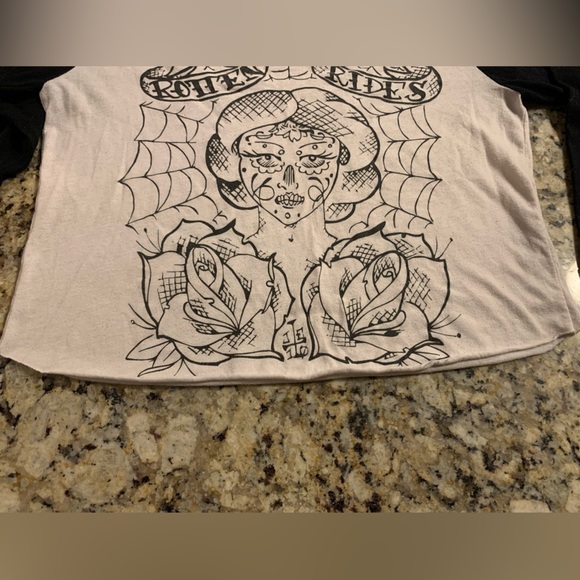 3/$25 ✨ Dirty Rotten Rides Custom Chopped Crop Raglan - Picture 4 of 5